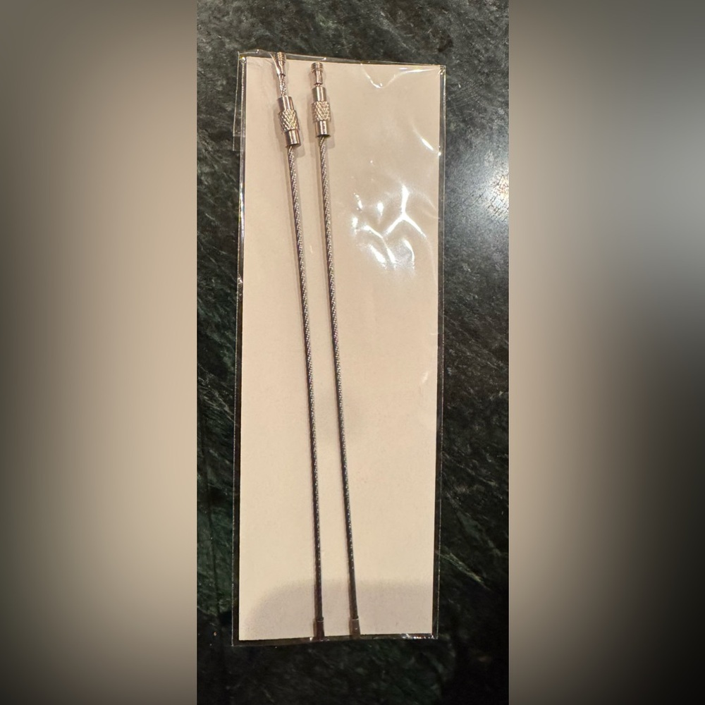 Luggage Tags - Steel Silver - Two
